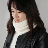 Brushed Knit Circle Scarf